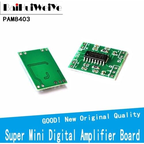 10PCS PAM8403 Super Mini Digital Amplifier Board 2 * 3W Class D Digital 2.5V To 5V Power Amplifier Board Efficient