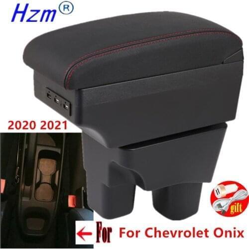 For Chevrolet Onix Armrest box For Chevrolet Onix Interior Parts Car Armrest box Retrofit parts Storage box with USB LED