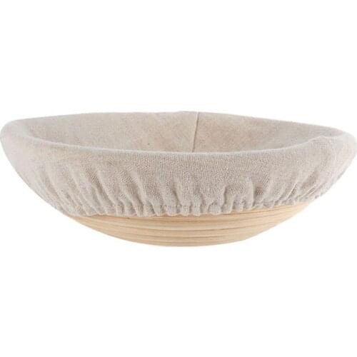 Rattan Dough Proofing Cloth Basket Pastry Breads Container Banneton Accessory