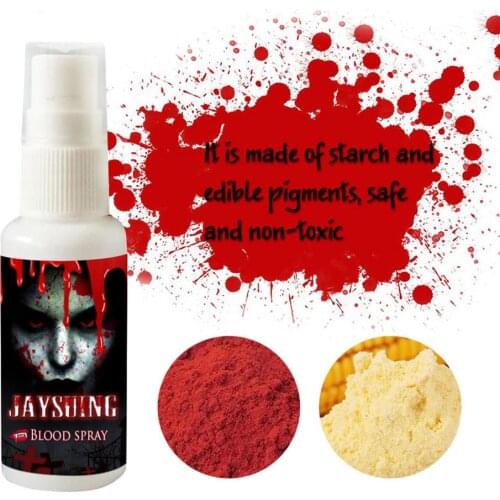 Scary Realistic Fake Blood Spray Face Painting Body Makeup Halloween Party Vampire Zombie Role Playing Tool Body Paint