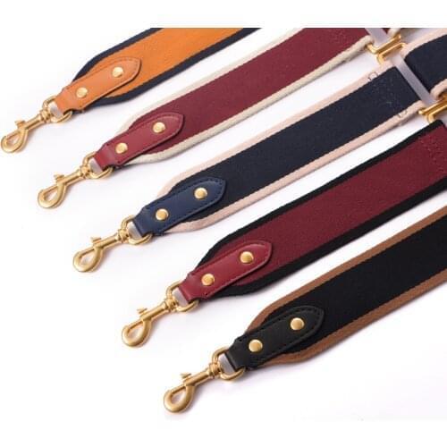 4.5cm Canvas Ribbon Adjustable Bag Width Contrast Colors Shoulder Crossbody Bag Replacement Diy Accessories