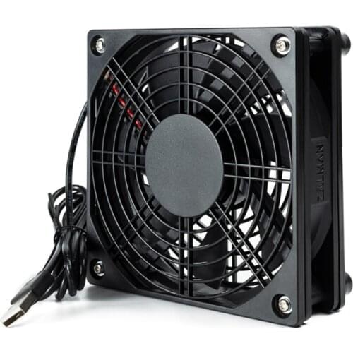 5V USB Router Fan TV Box Cooler 120mm PC DIY Cooler W/Screws Protective Net Silent Desktop Fan Wireless Router Box