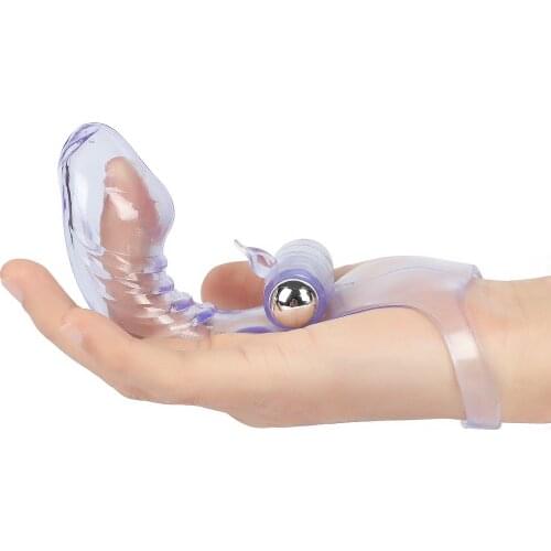 Pussy Finger Sleeve Vibrator Female Masturbator G Spot Massage Clit Stimulate Sex Toys for Women Lesbian Orgasm-15