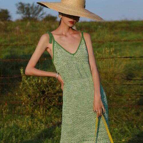 Crochet Beach Dress Cover Up Womens Summer Maxi Dress Tassels Fringed Hollow Out Backless Sexy Beach Party Outfits Cover Up