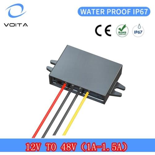 High Efficiency 12v to 48v 48w Boost Voltage Converters 1A Step Up Converter for Cars