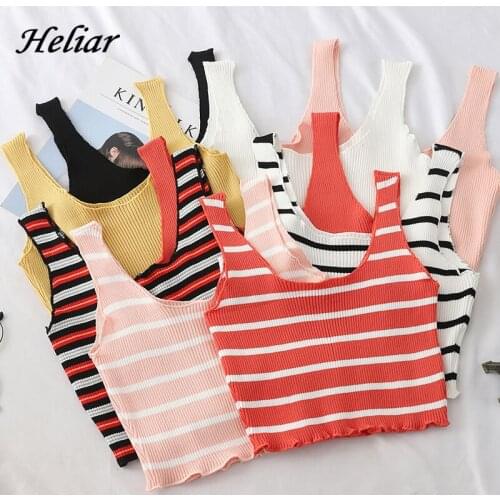 HELIAR Female Square Neck Cute Top Female Simple Summer Camisoles Lady Underwear Cute Top Femme Flounve Hem Y2k Women Camis