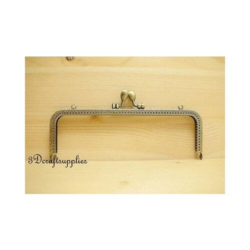 18cm metal frame Olive-headed sewing purse frame Brushed anti bronze C1