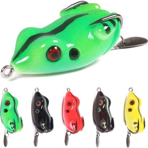 5.5cm 11g Frog Lure Spinner Spoon Fishing Lure Sillicon Bait Fake Lure For Snakehead Bass Pike Pesca bait