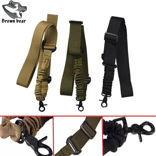 600D Nylon Gun Sling Adjustable Tactical Single point sling Bungee Rifle Belts Gun Airsoft Sling Hunting caza Gun Strap