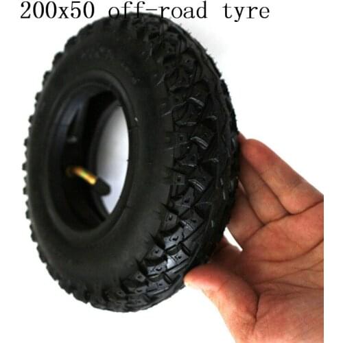 Electric vehicle accessories 8 inch 200 X50 rubber tire internal and external tire, electric vehicle cross country tire wheel sk