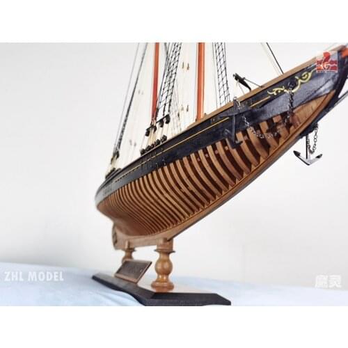 American Cup Bluenose FULL RIB POF Sailboat 1:72 730MM Wooden Ship Model Kit