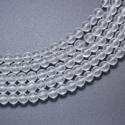 White Matt Cezch Crystal Glass Pick Size 4-10 MM Natural Stone Loose Beads for Jewelry Bracelet Making DIY Beads Strand 15"