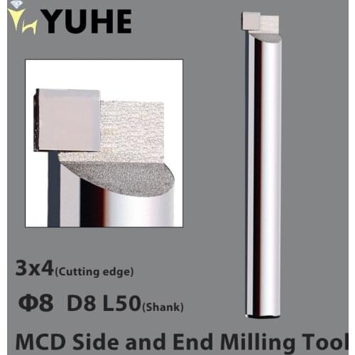 MCD Side and End Milling Tool used in CNC Milling Machine for Jewelry Mirror Effect Processing Jewelry Tools