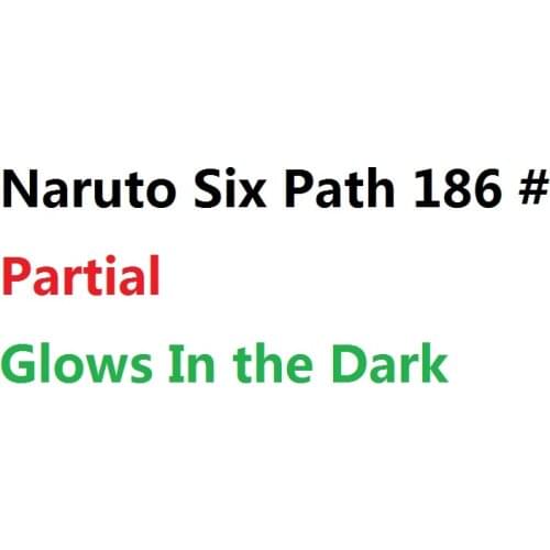 Anime Naruto Six Path 186# Glows In the Dark Japanese Anime Vinyl Figure Collection Model doll Car decoration Toys kids gift