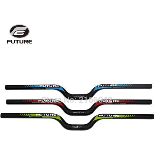 FUTURE U-shaped Carbon BMX Handlebar 25.4 * 560-660mm 3K Glossy Folding Bike Handlebar Kids' Bicycle handlebars Carbon Parts