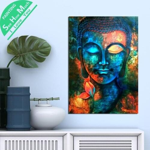 1 Piece Painting Classes Buddha HD Printed Canvas Wall Art Posters and Prints Poster Painting Framed Artwork Room Decoration