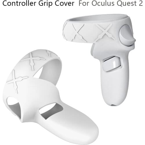 VR Controller Grip Cover for Oculus Quest2 Handle Cover Protective Case Shock-Proof Pair Silicone Skin for Oculus Quest 2