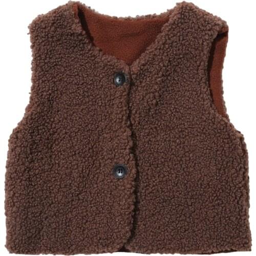 Childrens Double Vest Baby Vest Girl And Boy Plush Vest In Autumn And Winter Baby Girl Winter Clothes Toddler Girl Vest