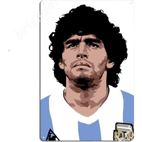 Diego Maradona Metal Signs Club Home Garage Decoration Designing Tin sign Posters