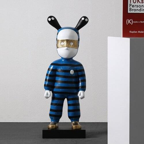 Cartoon Character Figurine Modern Resin Crafts Art Statue Large Landing Ornaments Sculpture Living Room TV Cabinet Accessories