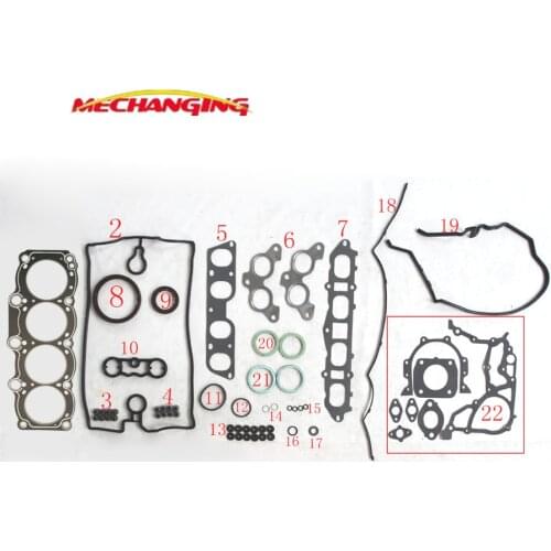 Customized LOGO FOR TOYOTA MR 2 II (SW2_) CELICA 2.0 16V 3SGE Full Set Automotive Spare Parts Engine GASKET 04111-74220
