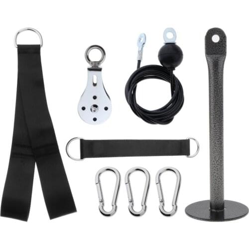 Fitness Pulley Cable System Lifting Machine Triceps DIY Setup Cables Loading Pin