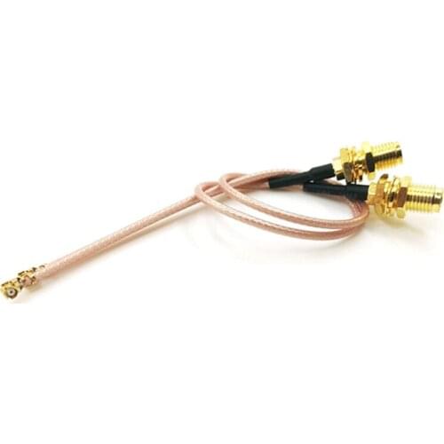 Pack of 4 RF U.FL(IPEX/IPX) Mini PCI to SMA Female Pigtail Antenna Wi-Fi Coaxial RG-178 Low Loss Cable (6 inches (15cm)),gold