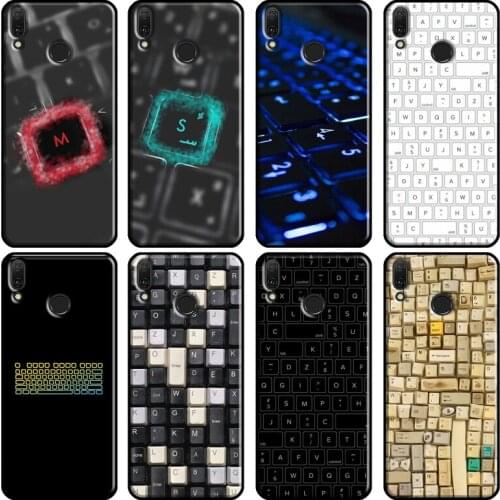 Computer keyboard Soft For Huawei Y7A Y6P Y5P 2020 Y3 II Y9 Y7 Y5 Y6 Prime 2018 2017 2019 Nova 3i 5T Case