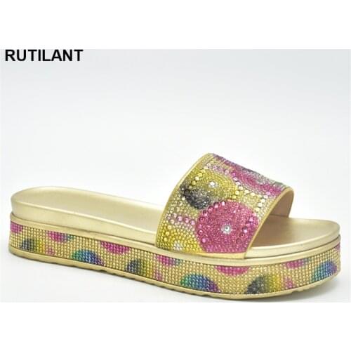 Latest Design Italian In Women High Quality African Wedding Shoes Hot Selling Italian Style Slingbacks African Women Slippers