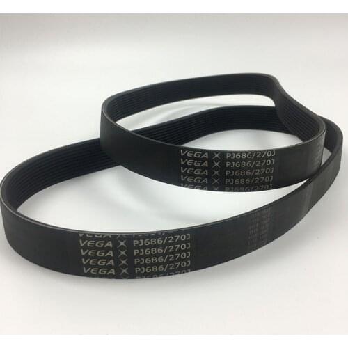 New Arrival! 2PCS VEGA V-Belt 270J PJ686 10 ribs motor drive belt