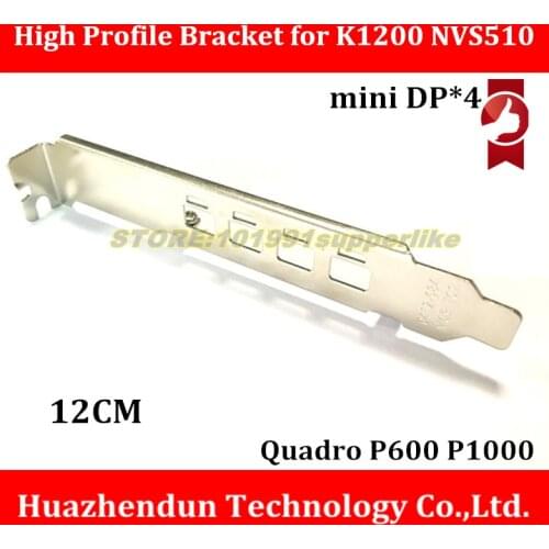 DEBROGLIE K1200 Full High Profile Bracket for nVIDIA QUADRO K1200 NVS510 P600 P1000 Graphics Card with mini DP slot and screw