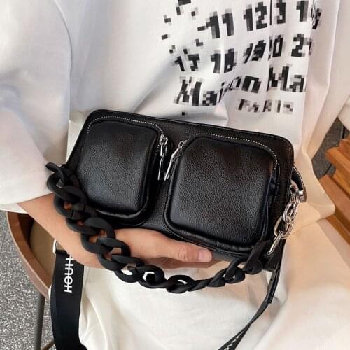 Split Leather Bag De Luxe Femme Black Chain Women Crossbody Bags Mini Brand Luxury Bolsa Feminina Shoulder Purse Handbag