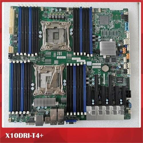 Server Motherboard For Supermicro for X10DRI-T4+ X99 C612 E5 V3 V4 Fully Tested, Good Quality