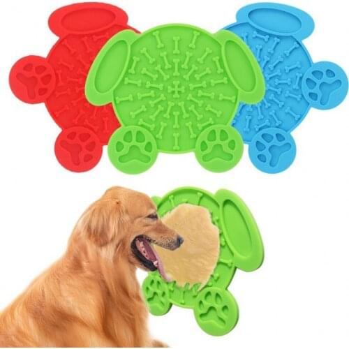 Silicone Sucker Pet Lick Pad Dog Washing Distraction Device Dogs Bath Super Suction Dogs Cats Bowl For Pets Dinner Plate