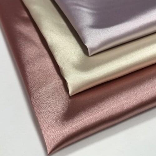 Size 1m*1.5meter Width Wedding Decoration Fabric 1.5*1M Stretch Satin Cloth Nghtgown Nighty Emulation Silk Fabric