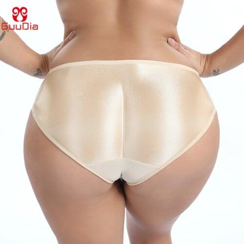 GUUDIA Womens Padded Seamless Butt Hip Enhancer Panties Boy Shorts Booty Enhancer Butt Lifter Control Panties Body Shaper Brief