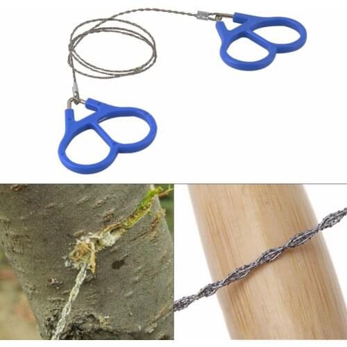 Outdoor Wire Saw Emergency Survival Gear Steel Travel Tool Saw Ring Scroll Camping Hiking Hunting Climbing Hand Steel Rope Chain