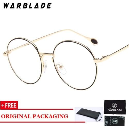 Vintage Metal Eyewear Frames Round Eyeglasses Female plain mirror computer Eye Glasses Frames For Women oculos de grau feminino