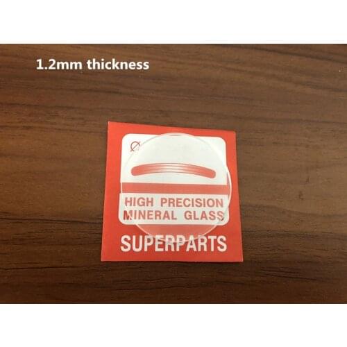 1.2mm Thick Double Dome Concave Waterproof Watch Crystal Mineral Glass Crystal Select Sizes for Watch Replacement
