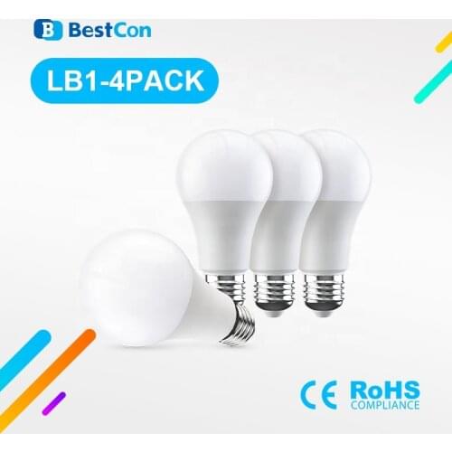 1/2/4-Pack BroadLink Smart Light BestCon LB1 Smart Wifi LED Lamp Dimmer LED Bulb Light Voice Control with Google Home & Alexa