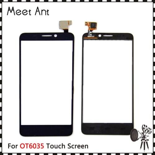 10pcs/lot High Quality 5.0" For Alcatel One Touch Idol X OT6035 OT 6035 Touch Screen Digitizer Sensor Outer Glass Lens Panel