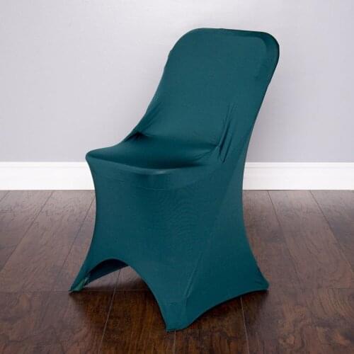 100Pcs Hunter Green Arch Stretch Indoor Chair Cover For Wedding/Party Universal Banquet Hotel Decoration Free Shipping
