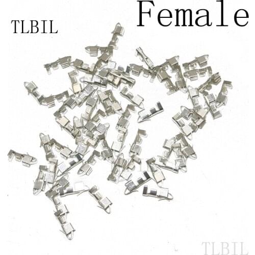 10000Pcs SM2.54mm Female Dupont Reed Dupont Jumper Wire 2.54 Dupont languette Connector Terminal Pins Crimp