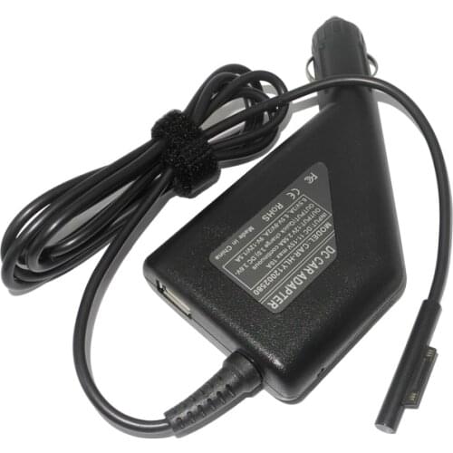12V 2.58A 36W Car Dc Power Supply Adapter Laptop Charger for Microsoft Surface Pro 3 4 i5 i7 with Quick Charge 3.0 USB Port