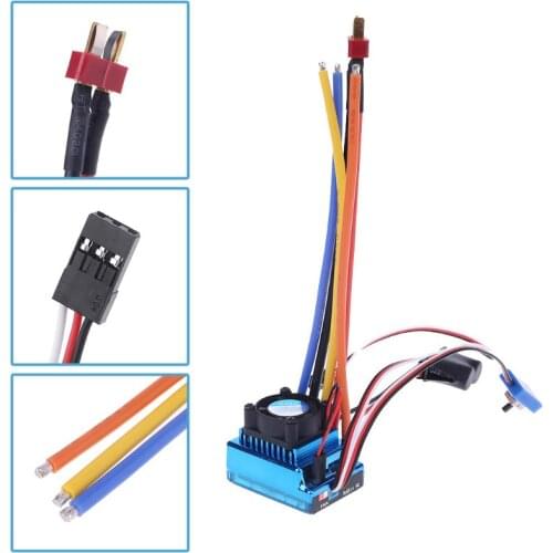 120A Waterproof Sensored Brushless Speed Controller ESC for RC Car Truck Crawler JUN-24