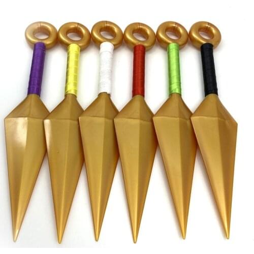 Naruto Anime Figure Cosplay Costume Props Role Play Hand Sword Weapon Shuriken 9-26CM ABS Plastic Model Ninja Darts Gift Figma