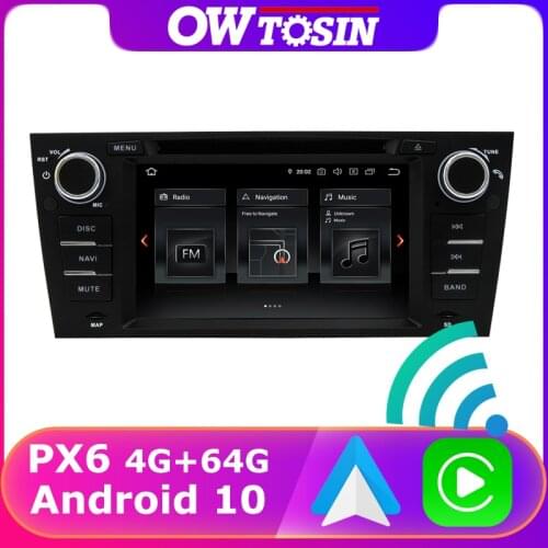 Car DVD Multimedia Player PX6 4G+64G Android 10 For BMW 3 Series E90 E91 E92 E93 M3 GPS Radio Bluetooth 5.0 Carplay 5*USB HDMI