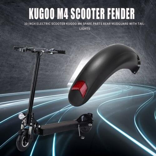 Splash Fender Mudguard Scooters Sports Entertainment Rear Tire with Taillight Outdoor for Kugoo M4 Electric Scooter