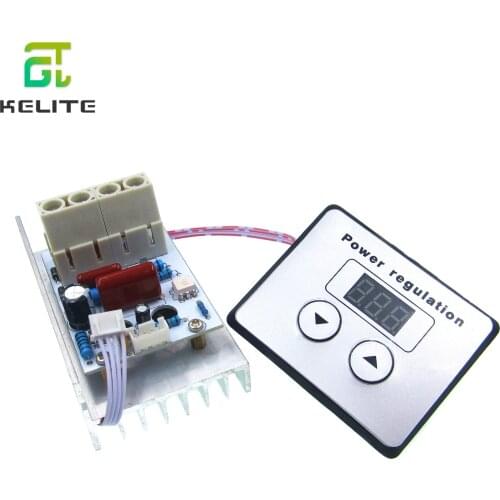 10000W 80A AC 220V Digital Control SCR Electronic Voltage Regulator Speed Control Dimmer Thermostat + Digital Meters
