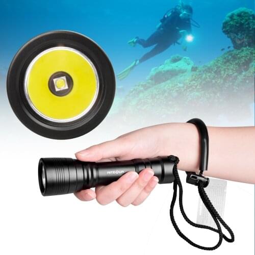 SecurityIng Diving Flashlight 1000Lm XM-L2 U2-1A LED IP68 Scuba Light Max to 150m Switch Diver LED Underwater Torch Lamp